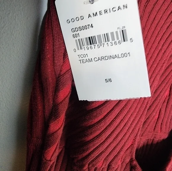 NWT Good American ribbed sweater dress size 5/6 - Picture 10 of 11